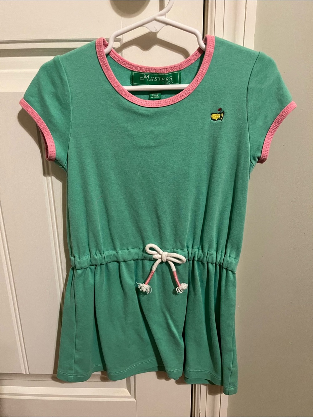 Masters Girls Green Short Sleeve Dress